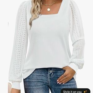 Elegant White Women's Top